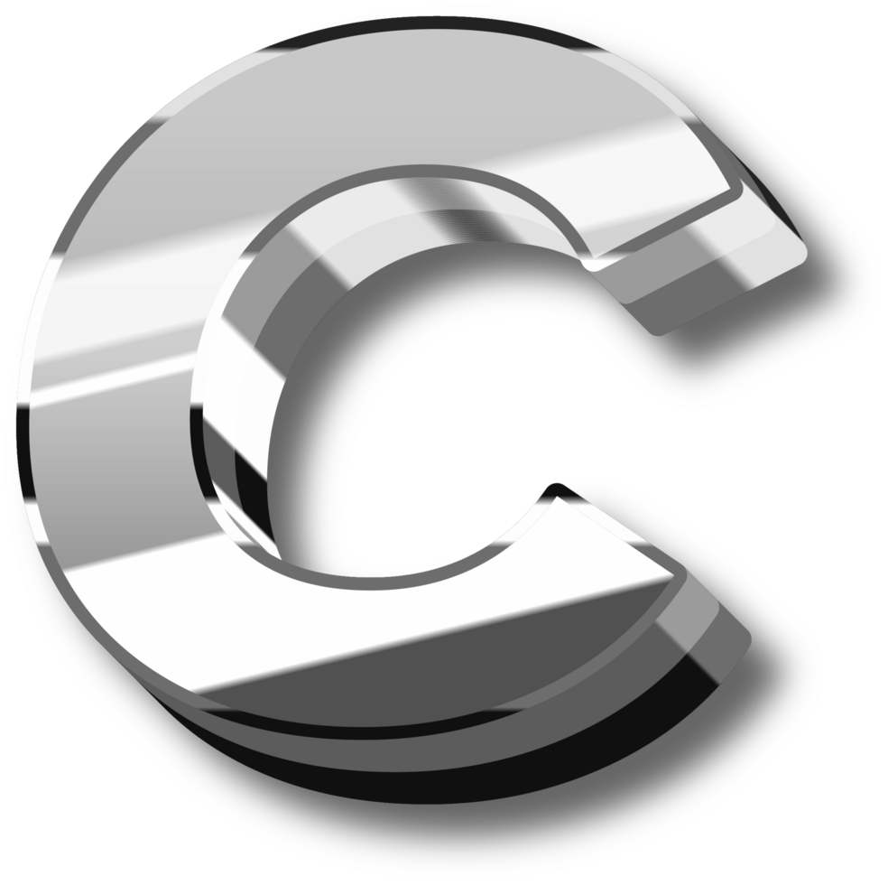 Luxury Silver Alphabet Letters and Numbers png