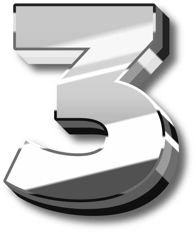 Luxury Silver Alphabet Letters and Numbers png