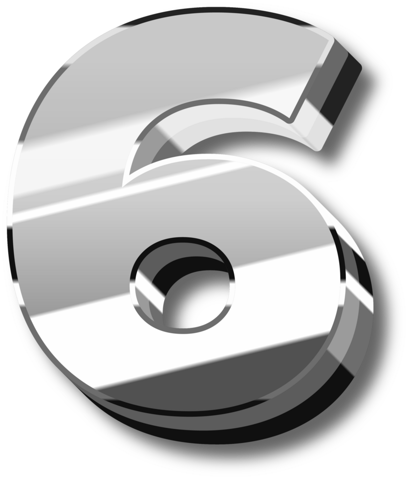 Luxury Silver Alphabet Letters and Numbers png