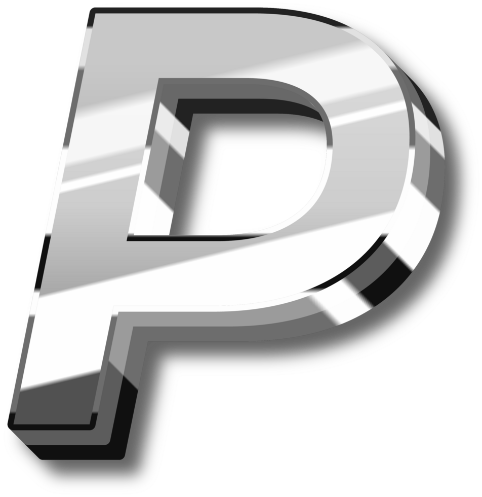 Elegant Silver Alphabet Letters and Numbers png