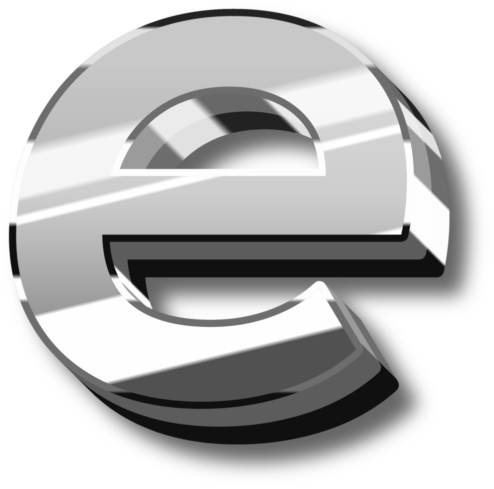 Luxury Silver Alphabet Letters and Numbers png