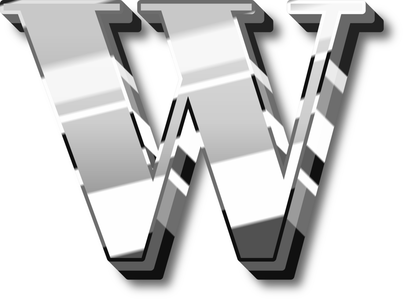 Shine Silver Alphabet Letters and Numbers png