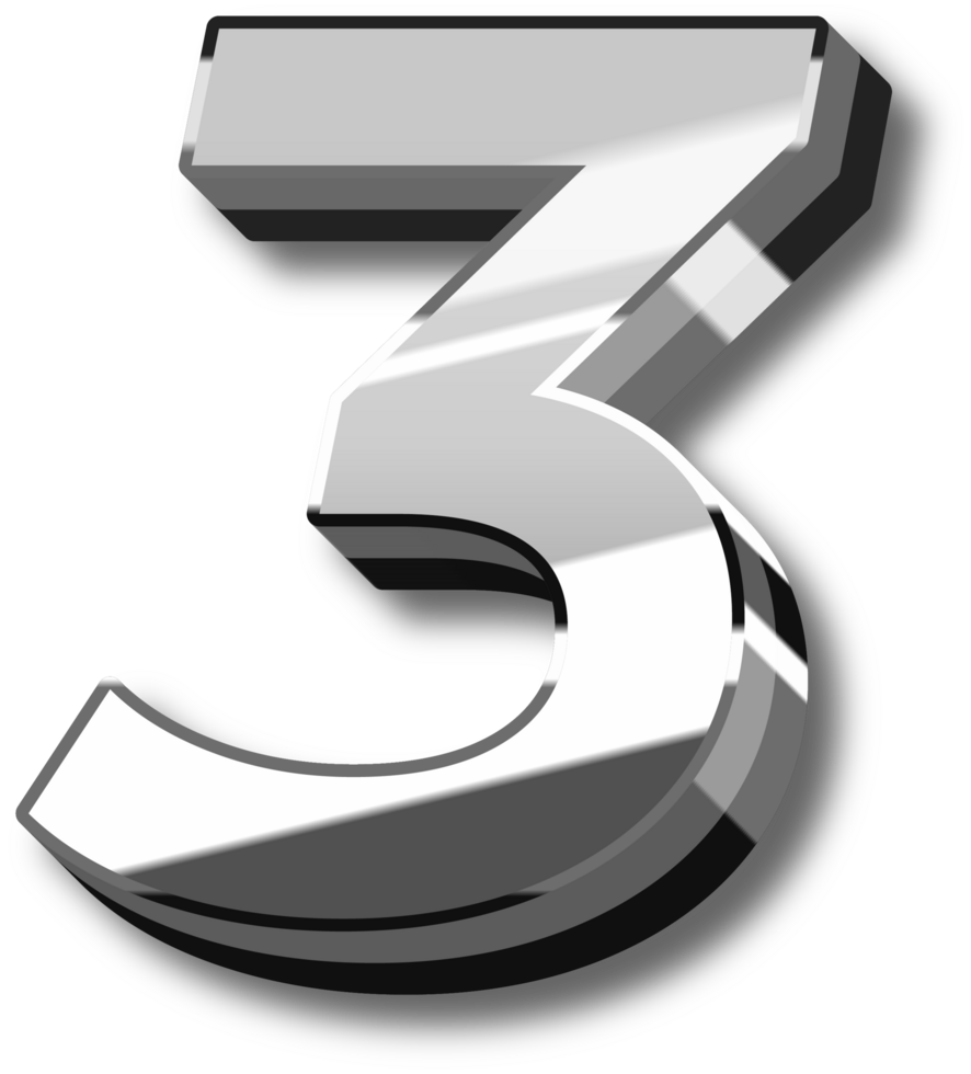 Elegant Silver Alphabet Letters and Numbers png