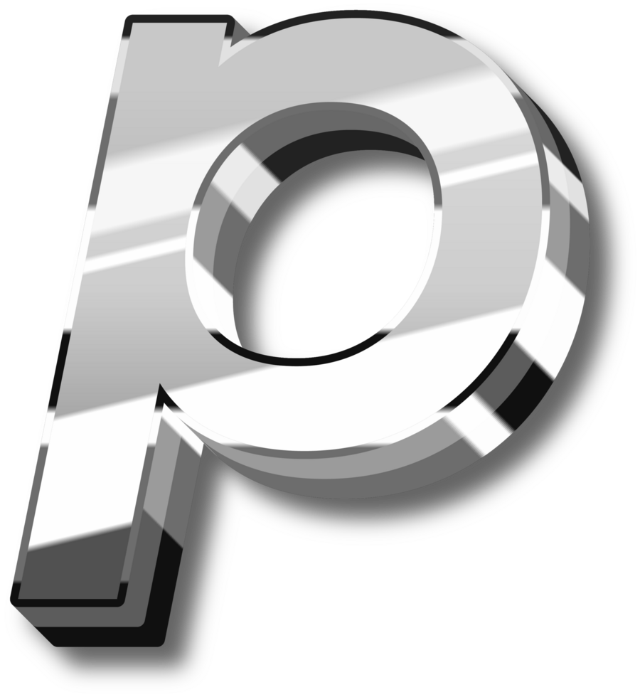 Elegant Silver Alphabet Letters and Numbers png