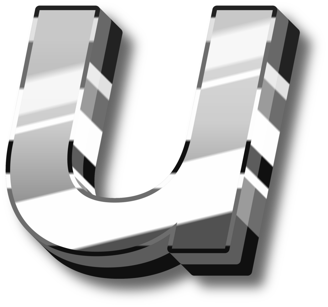 Elegant Silver Alphabet Letters and Numbers png
