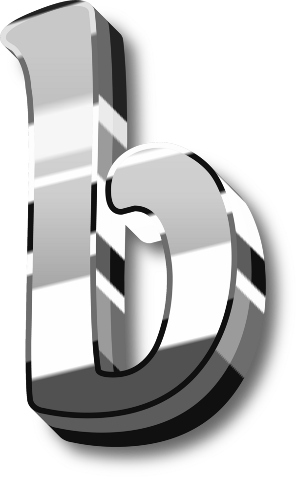 Shine Silver Alphabet Letters and Numbers png