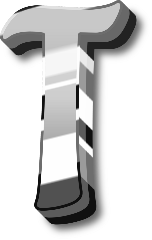 Shine Silver Alphabet Letters and Numbers png