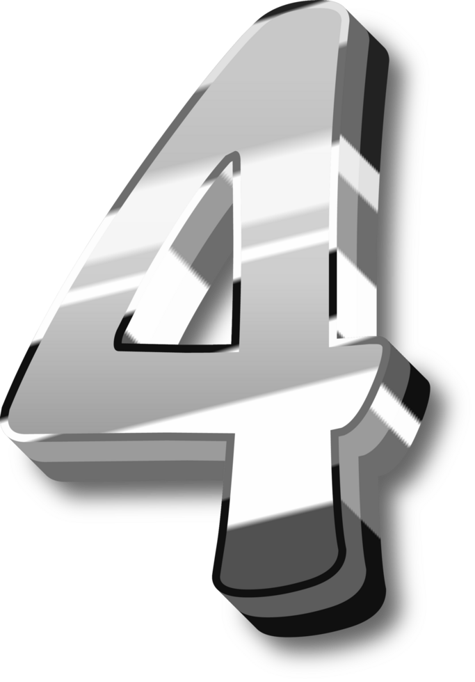 Shine Silver Alphabet Letters and Numbers png