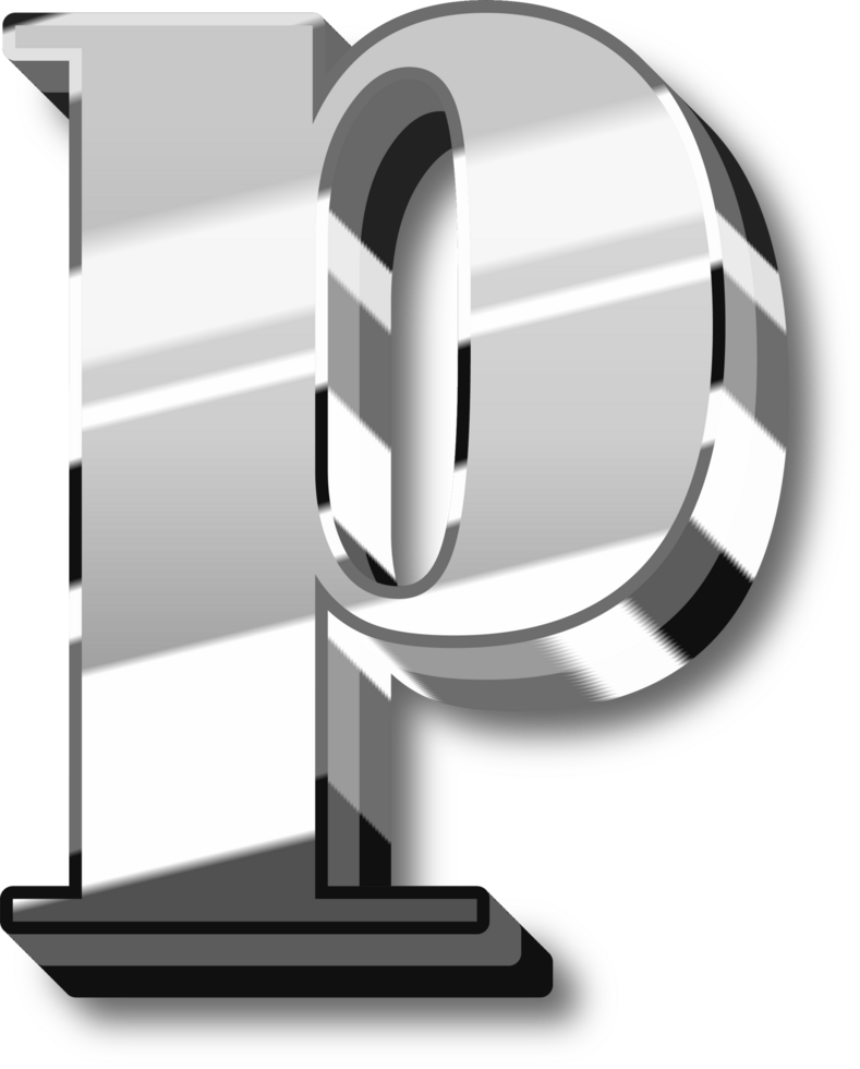 Shine Silver Alphabet Letters and Numbers png