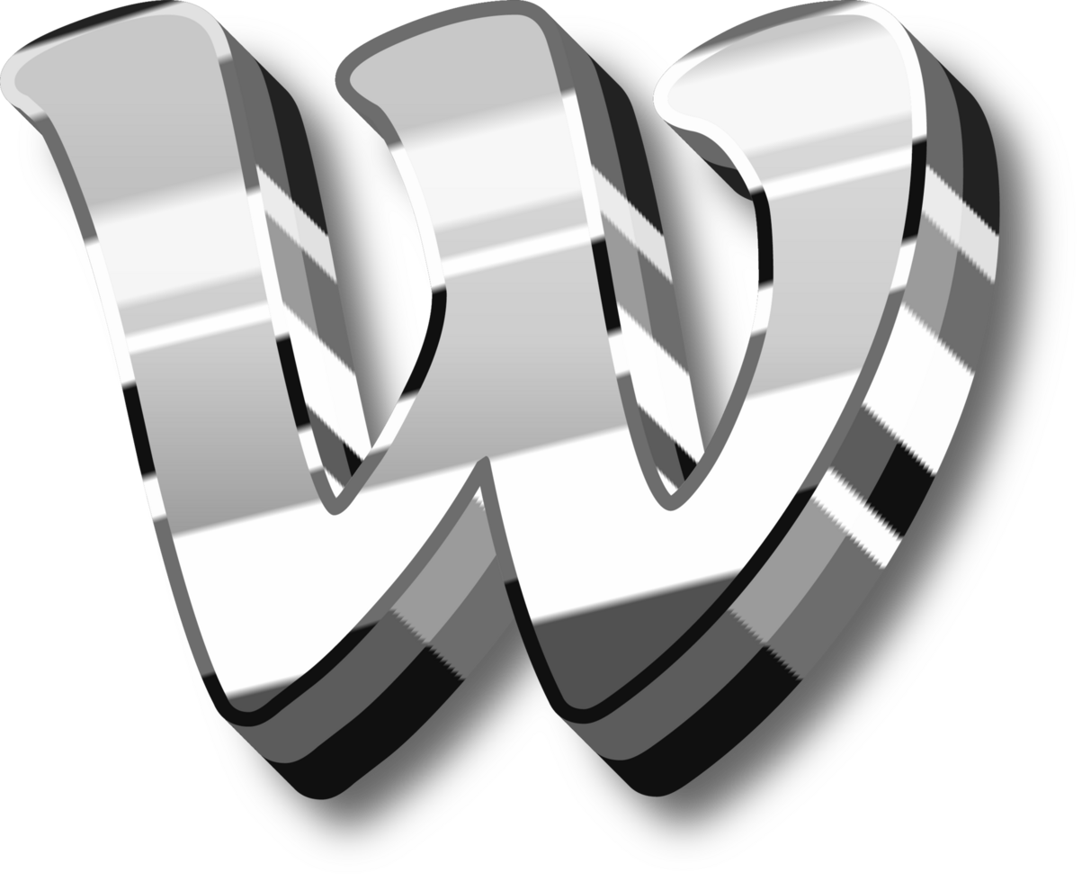 Shine Silver Alphabet Letters and Numbers png
