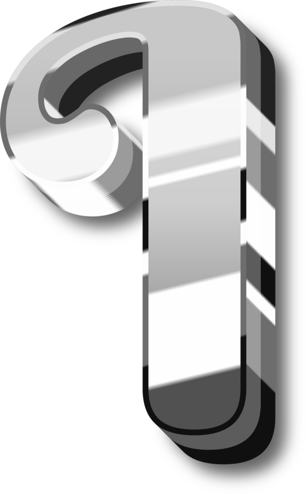 Shine Silver Alphabet Letters and Numbers png