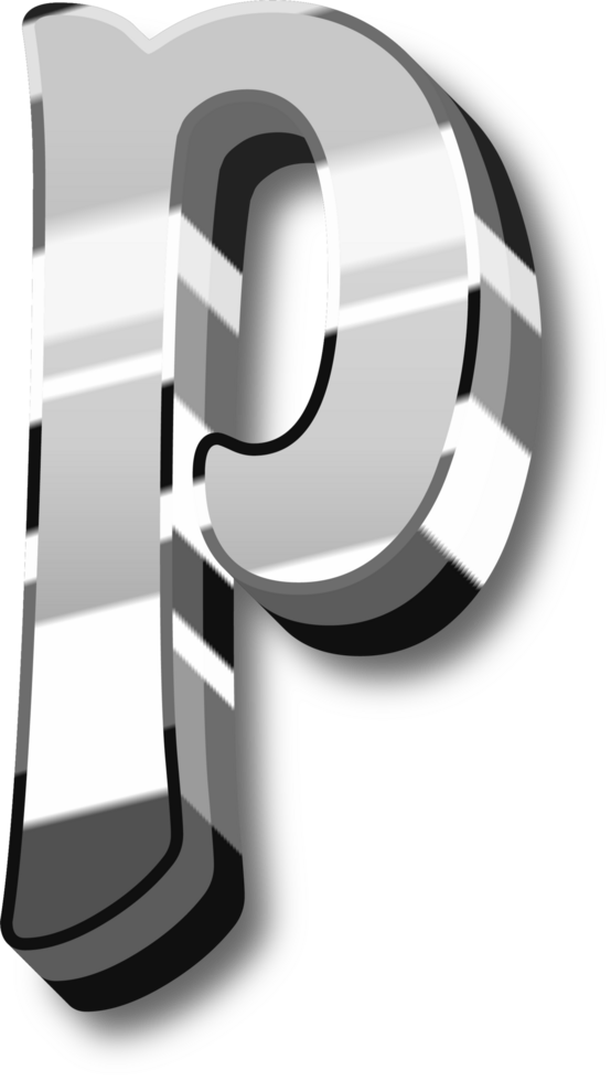 Shine Silver Alphabet Letters and Numbers png