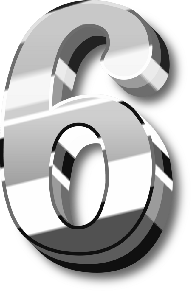 Shine Silver Alphabet Letters and Numbers png