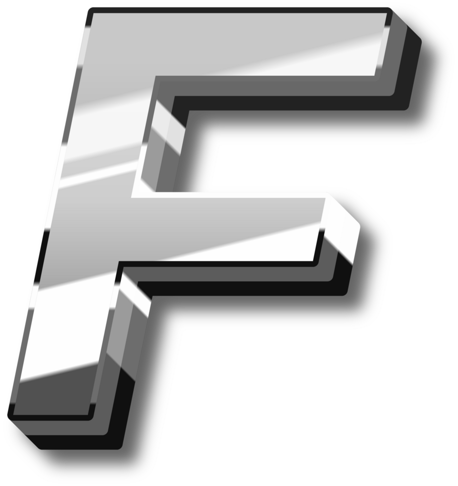 Elegant Silver Alphabet Letters and Numbers png