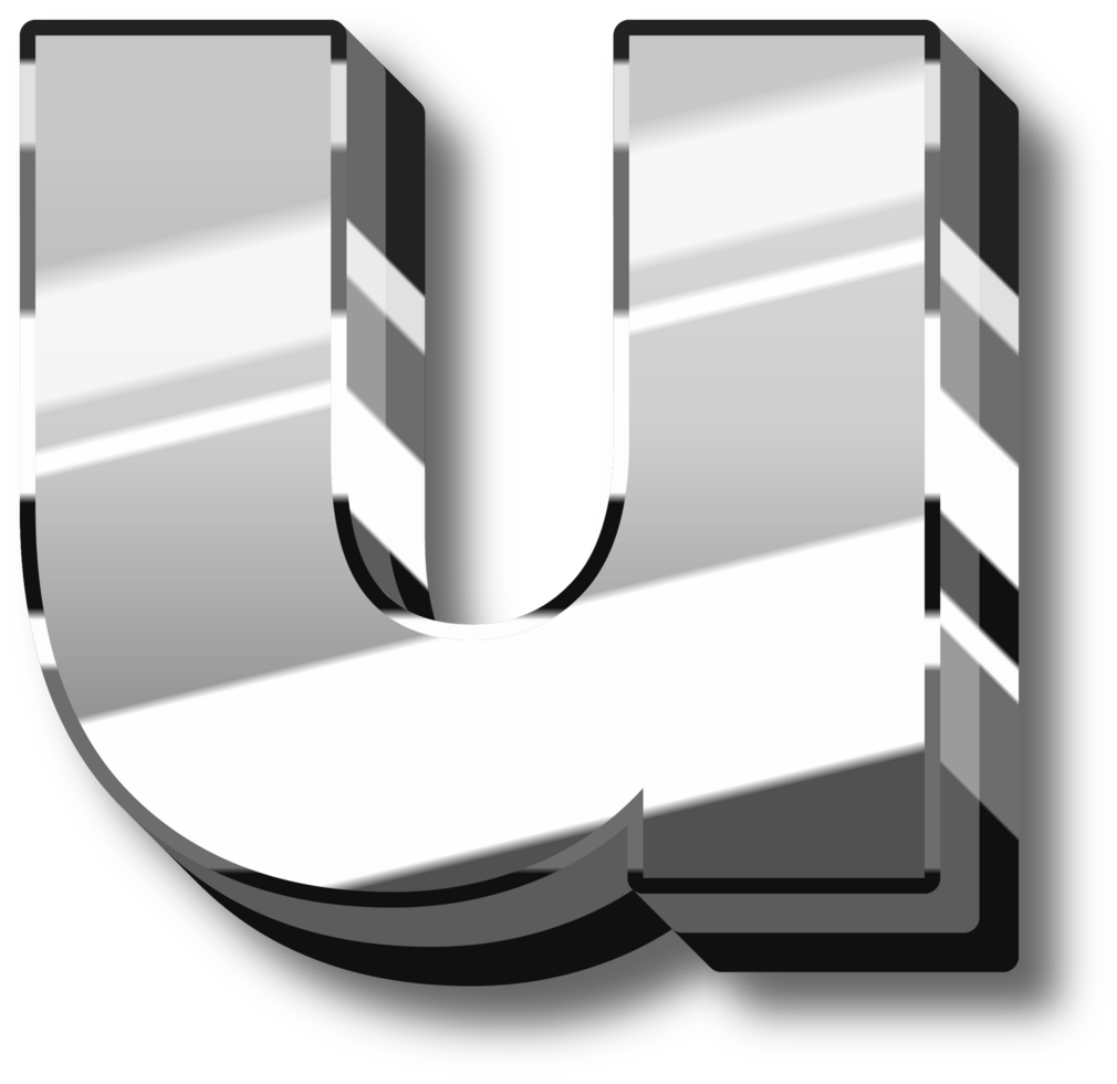 Glowing Silver Alphabet Letters and Numbers png