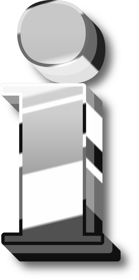 Shine Silver Alphabet Letters and Numbers png