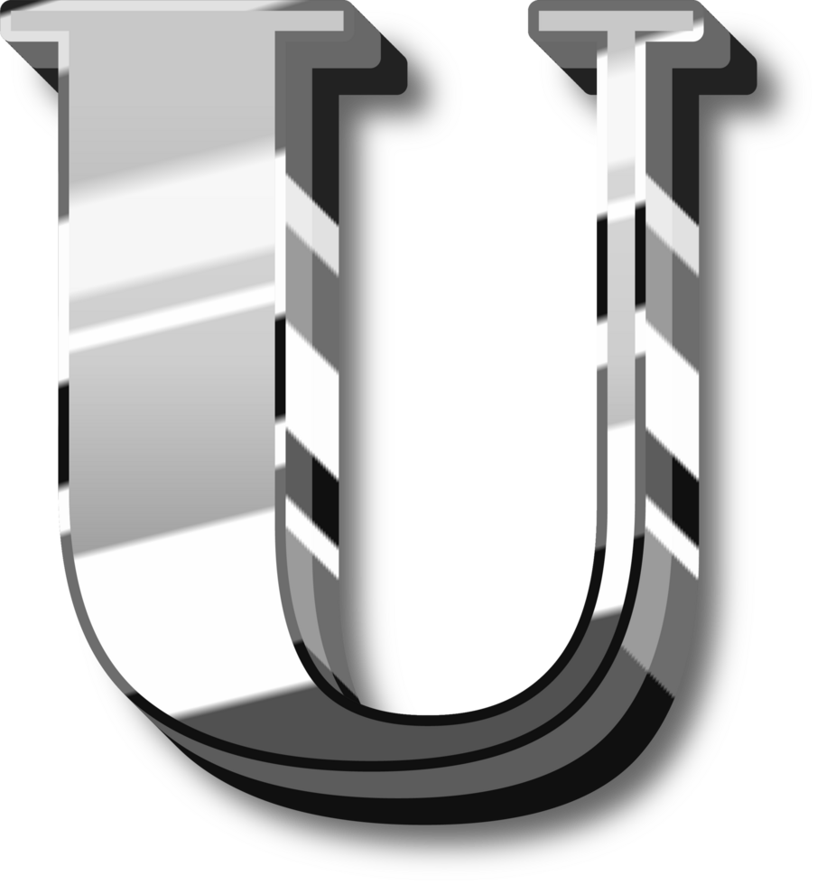 Shine Silver Alphabet Letters and Numbers png