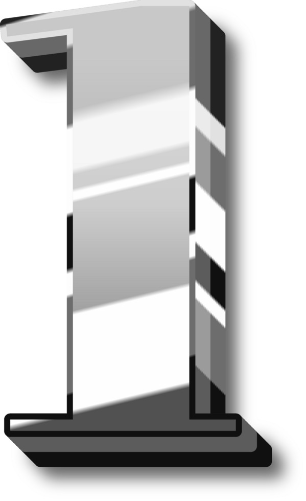 Shine Silver Alphabet Letters and Numbers png
