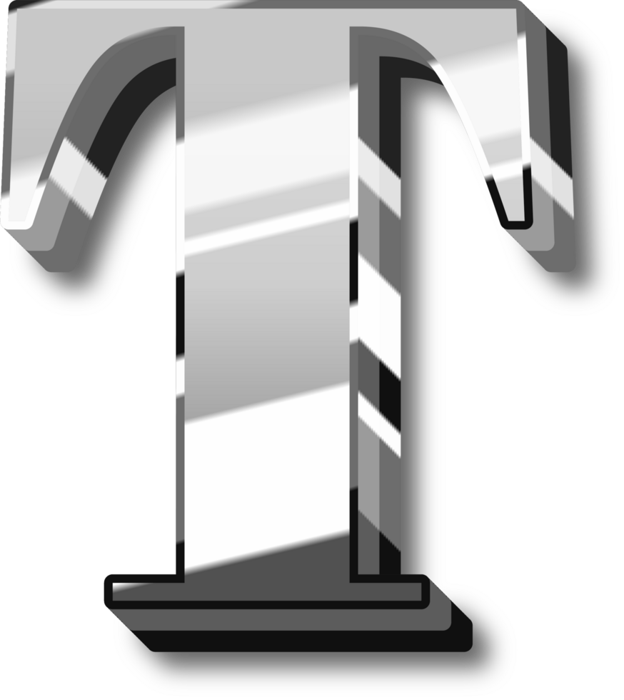Shine Silver Alphabet Letters and Numbers png