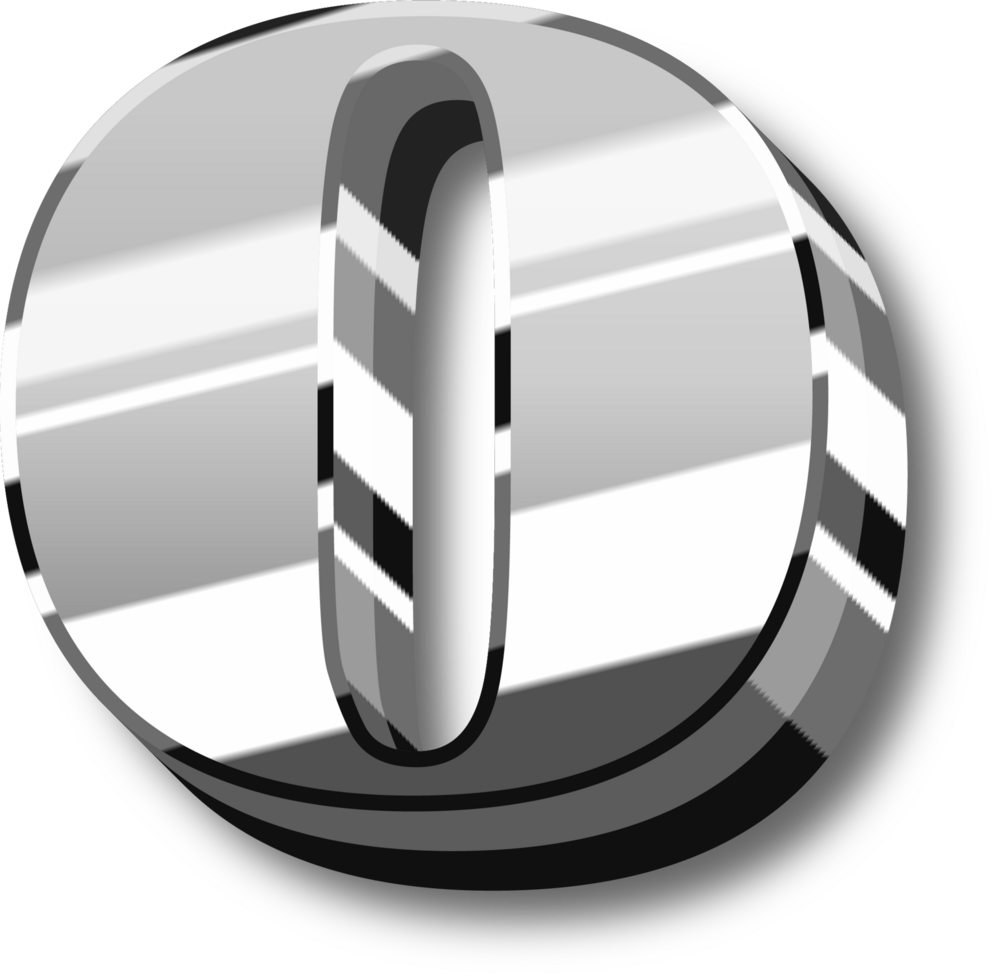 Shine Silver Alphabet Letters and Numbers png