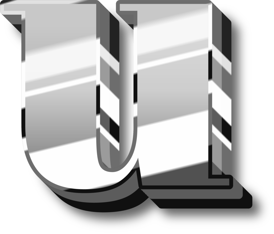 Shine Silver Alphabet Letters and Numbers png
