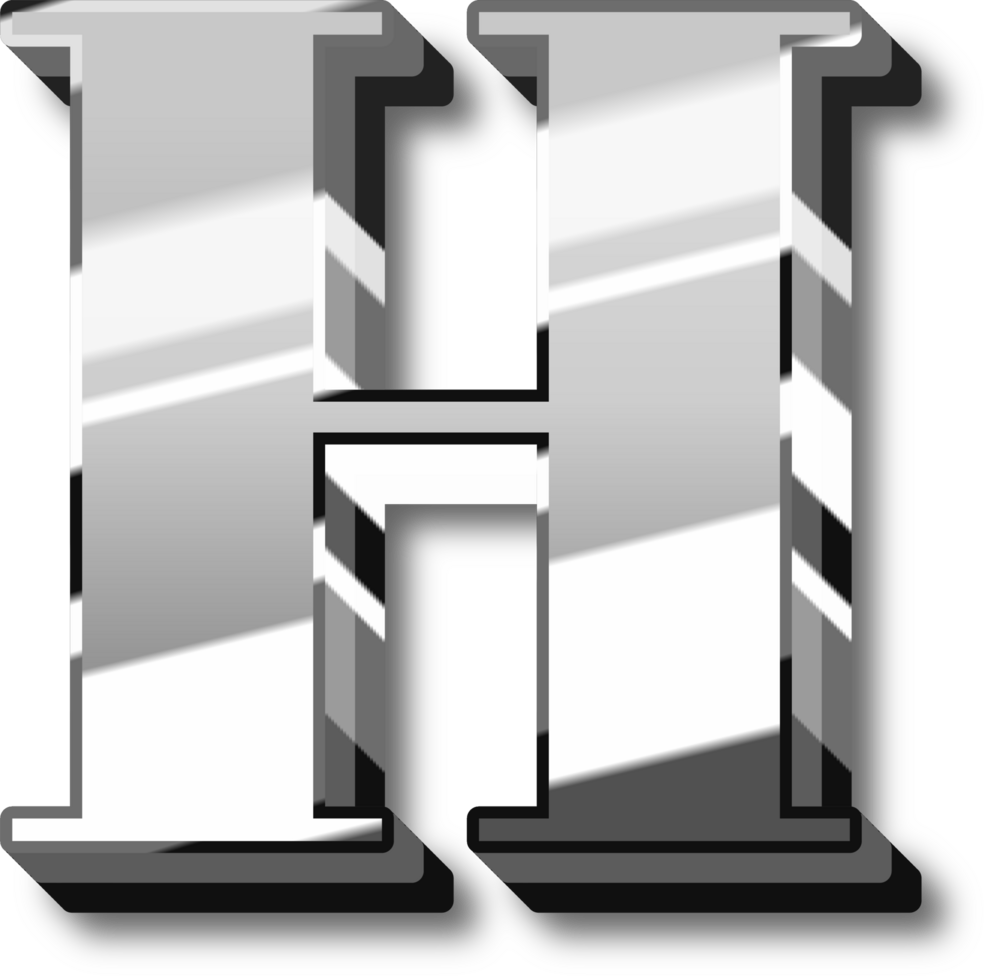 Shine Silver Alphabet Letters and Numbers png