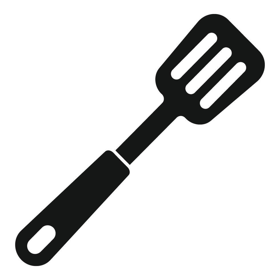 Traditional spatula icon simple . Cooking tool vector