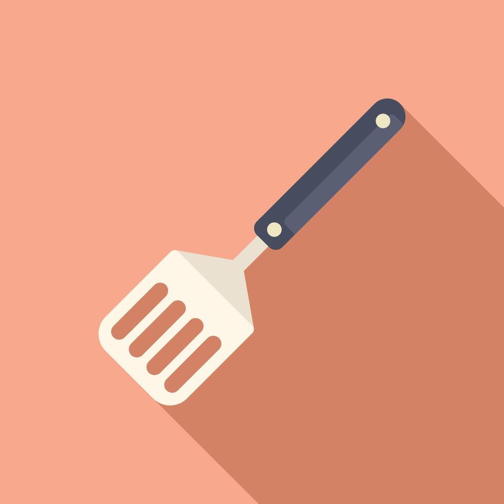 Household spatula icon flat . Shape element vector