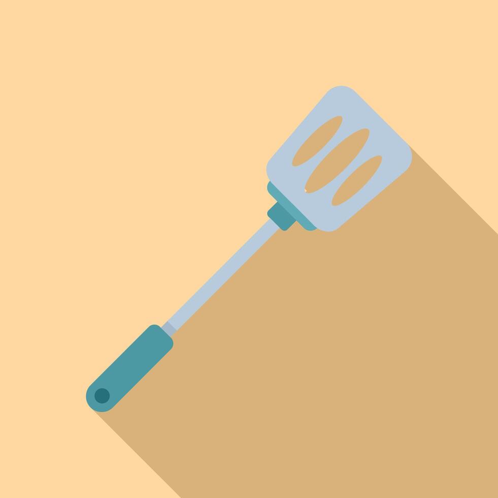 Bbq spatula icon flat . Cooking element vector