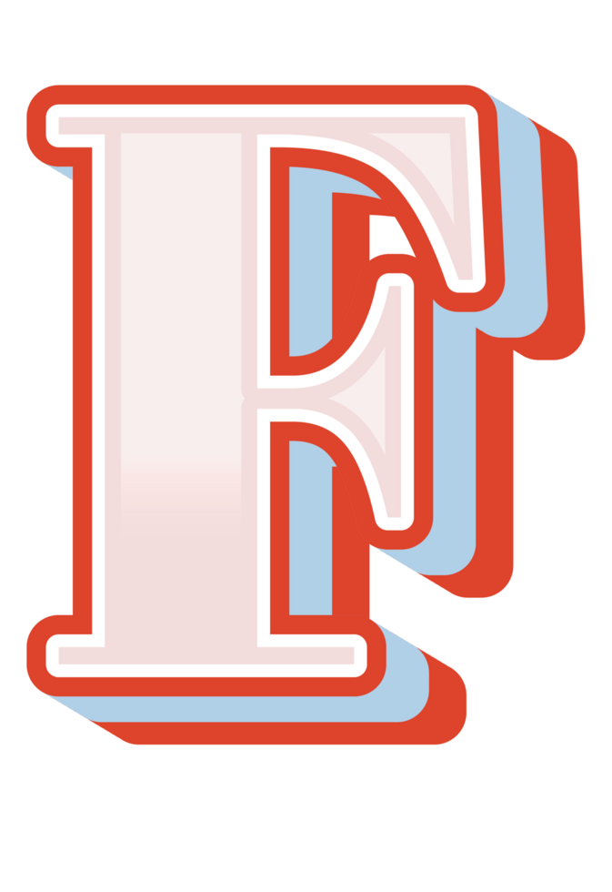 3D Cartoon Alphabet Letter and Number png