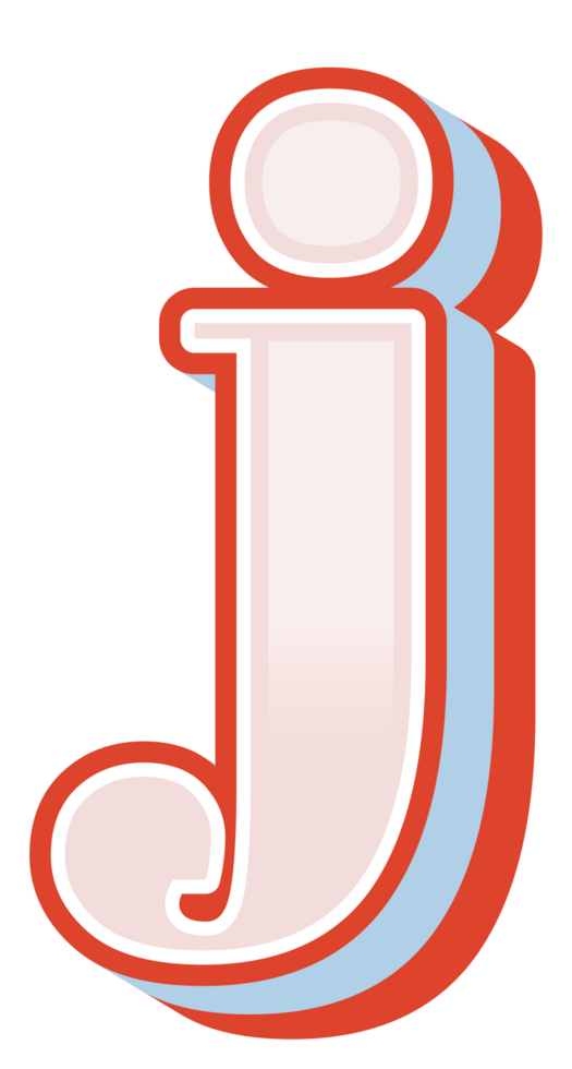 3D Cartoon Alphabet Letter and Number png
