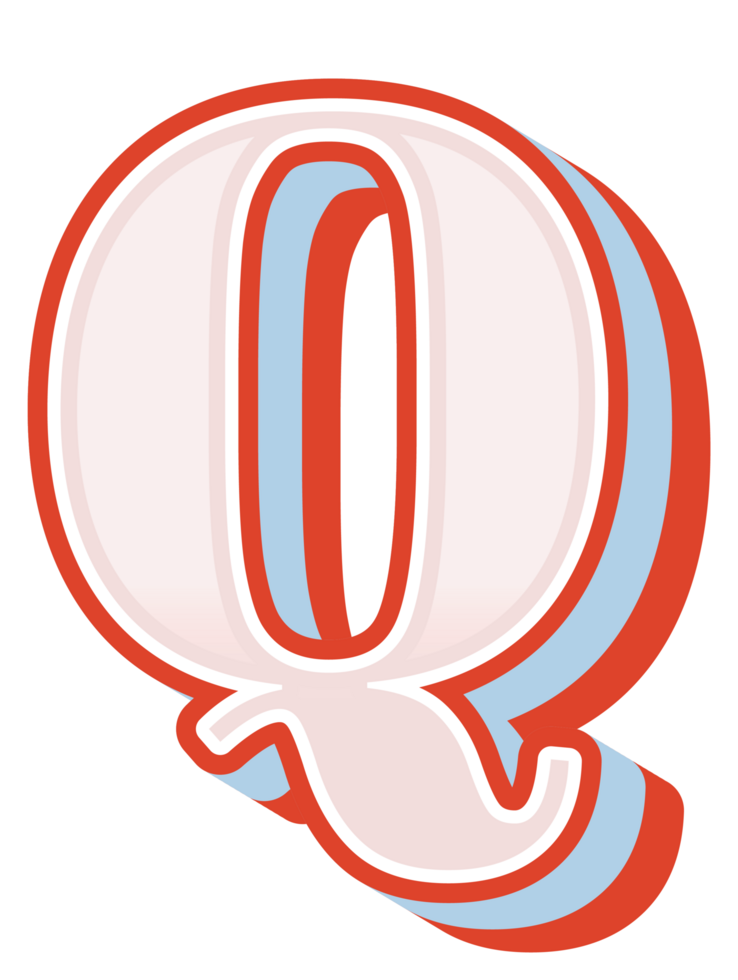 3D Cartoon Alphabet Letter and Number png