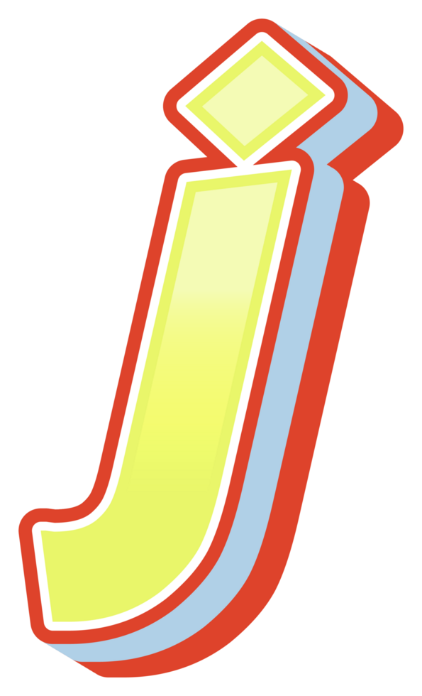 3D Cartoon Alphabet Letter and Number png
