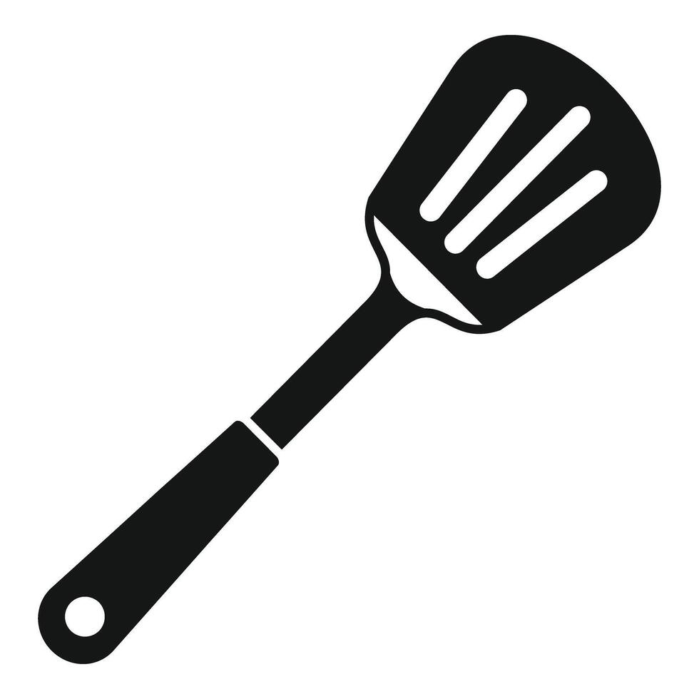 Baker spatula tool icon simple . Kitchen element vector