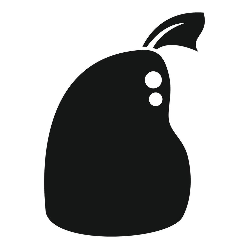 Carry element bag icon simple . Reuse trash bag vector