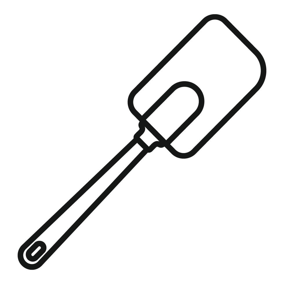 Modern spatula icon outline . Preparing food tool vector