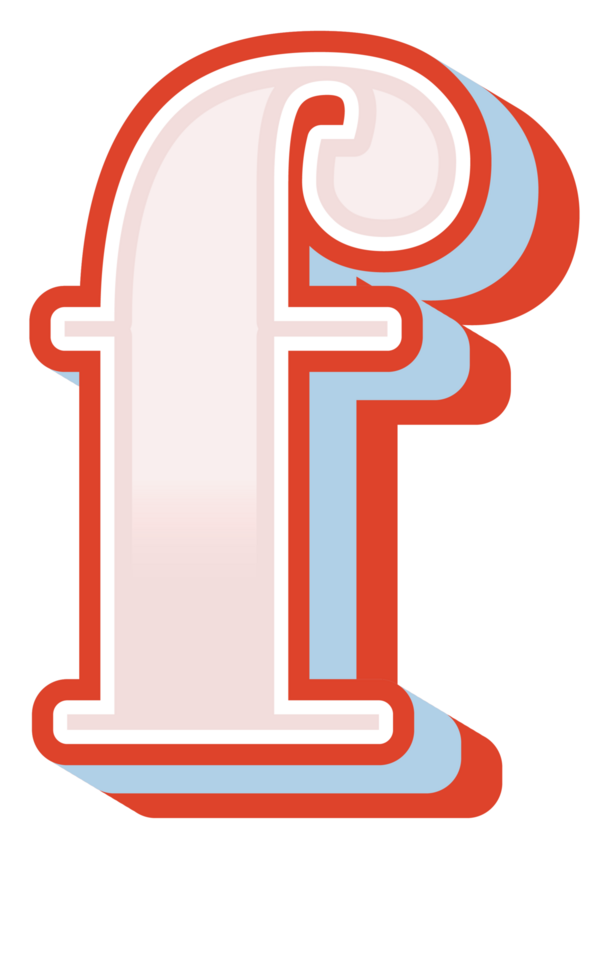 3D Cartoon Alphabet Letter and Number png
