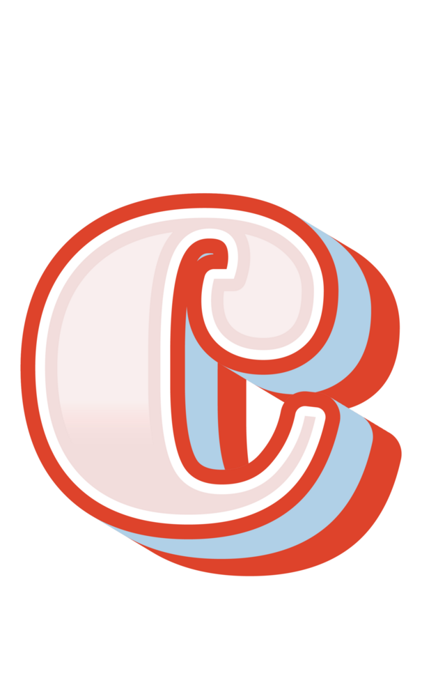 3D Cartoon Alphabet Letter and Number png