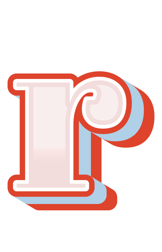 3D Cartoon Alphabet Letter and Number png