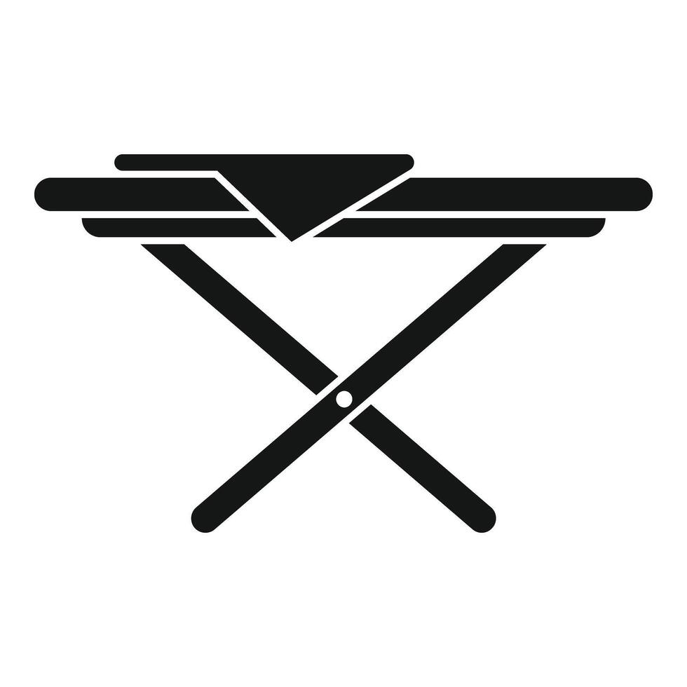 Ironing board icon simple . Steam household vector