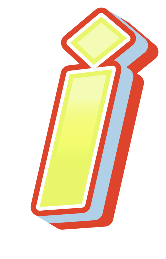 3D Cartoon Alphabet Letter and Number png