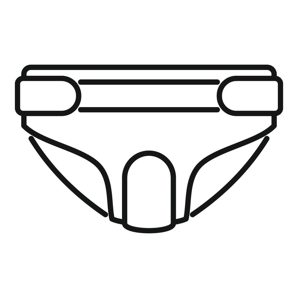 Baby diaper icon outline . Clean object vector