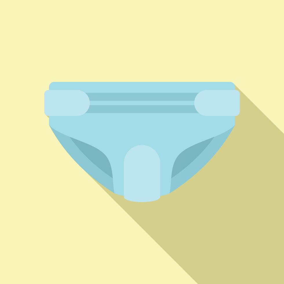 Baby diaper icon flat . Clean object vector