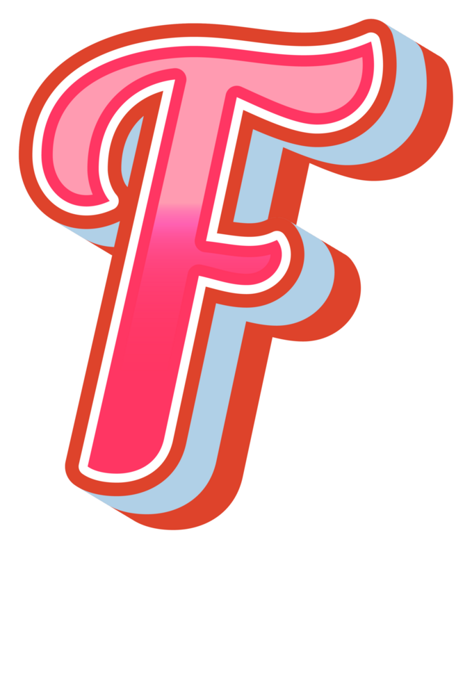 3D Cartoon Alphabet Letter and Number png