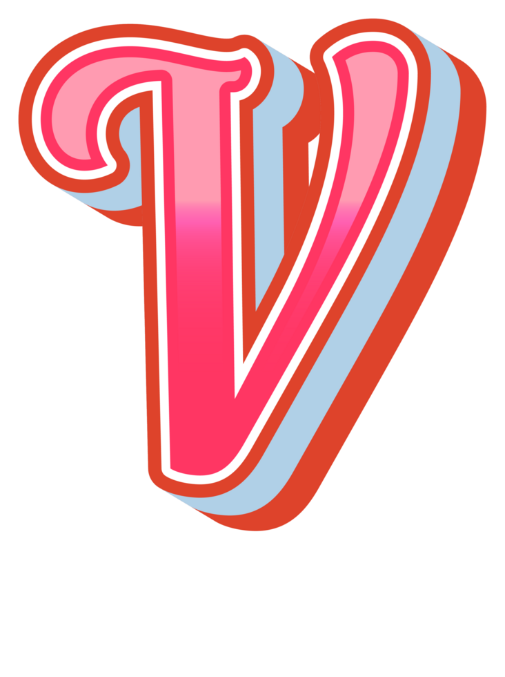 3D Cartoon Alphabet Letter and Number png