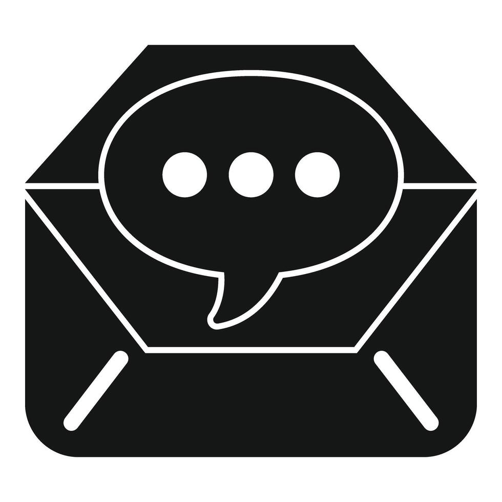 Email support chat icon simple . Online call center help vector