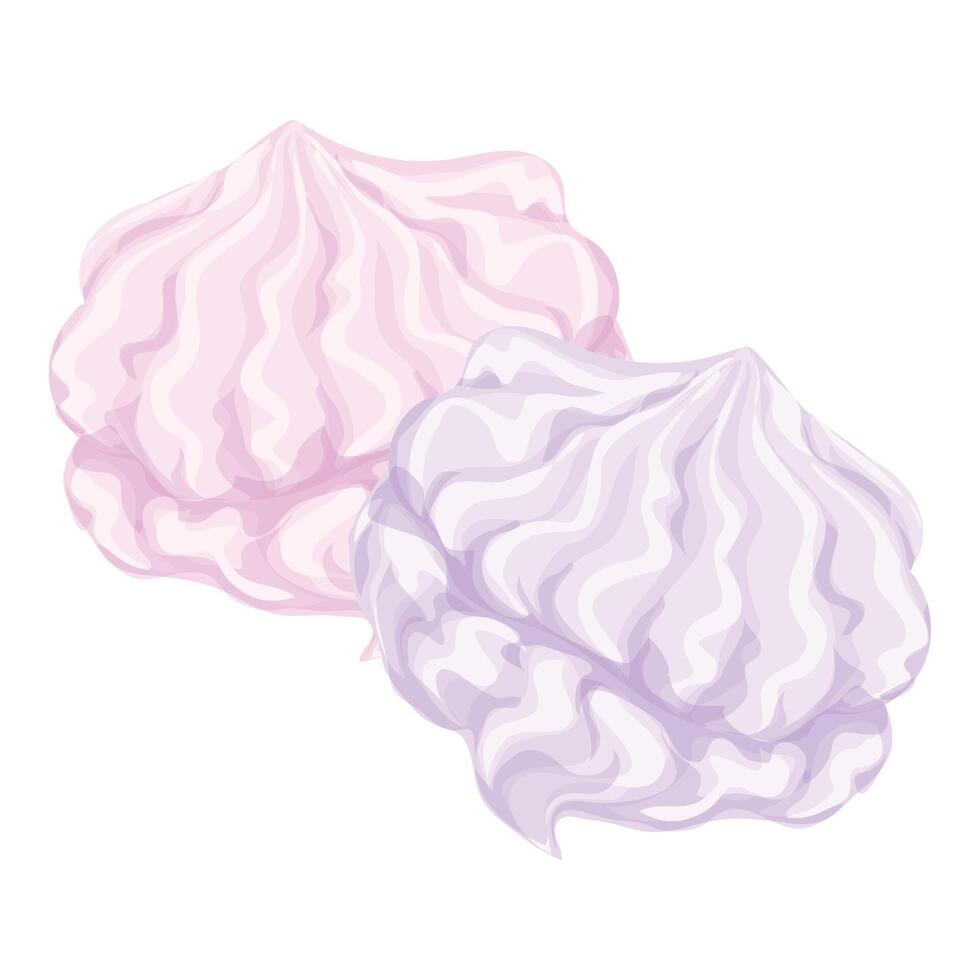 Candy marshmallows icon cartoon . Sugar food vector