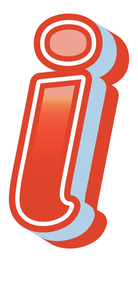 3D Cartoon Alphabet Letter and Number png