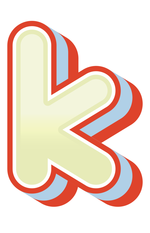 3D Cartoon Alphabet Letter and Number png