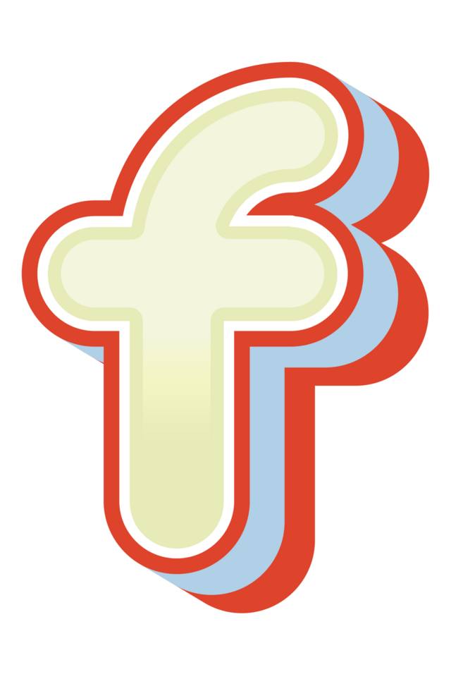3D Cartoon Alphabet Letter and Number png